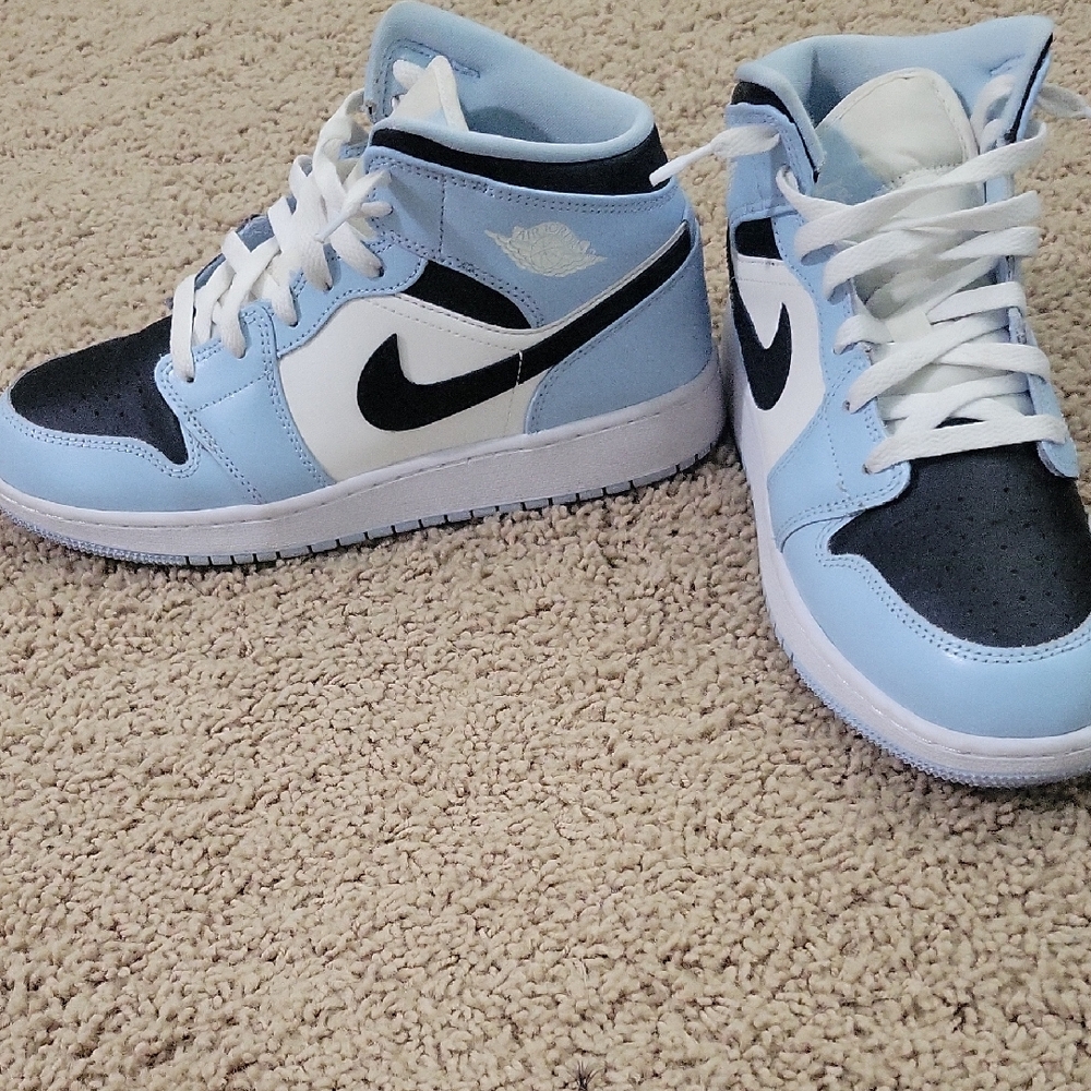 Nike Blue and Black Sneakers with Classic Design